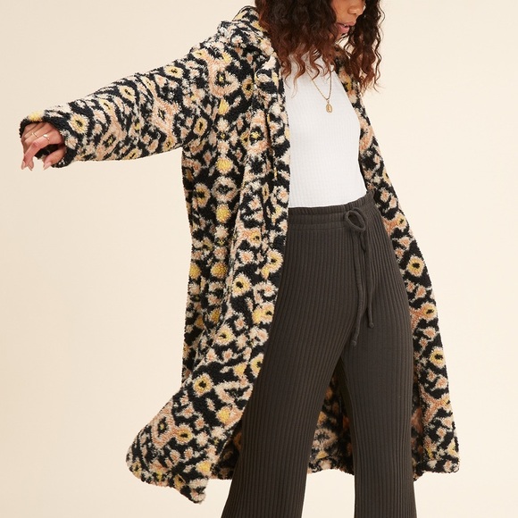 NEW NWT Billabong Montreal Longline Fleece Jacket - Picture 3 of 13